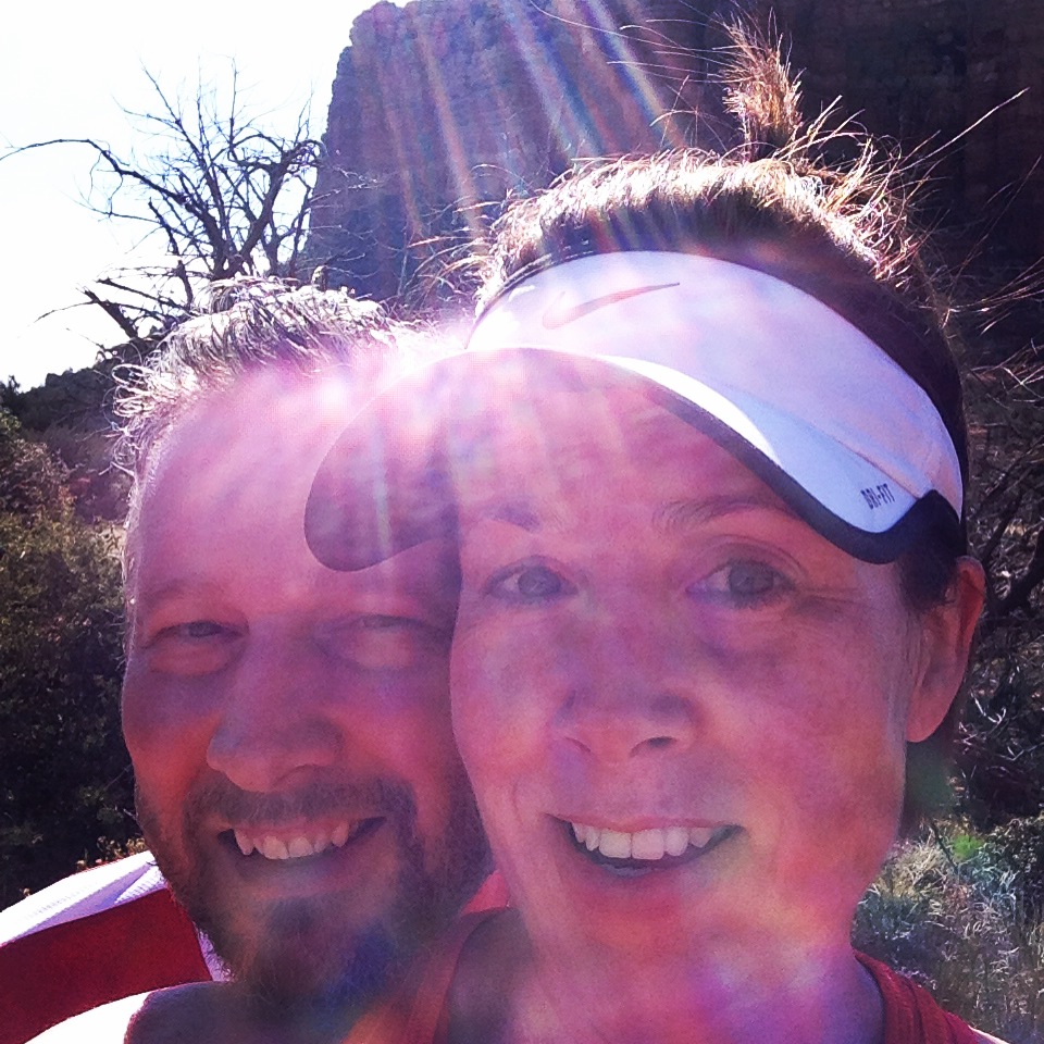 My running buddy and me in Sedona this spring