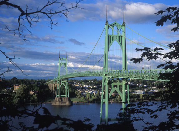 St. John's Bridge, Portland, Oregon (Source: The Fulton House)